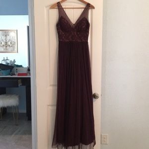 Maroon Bridesmaid Dress